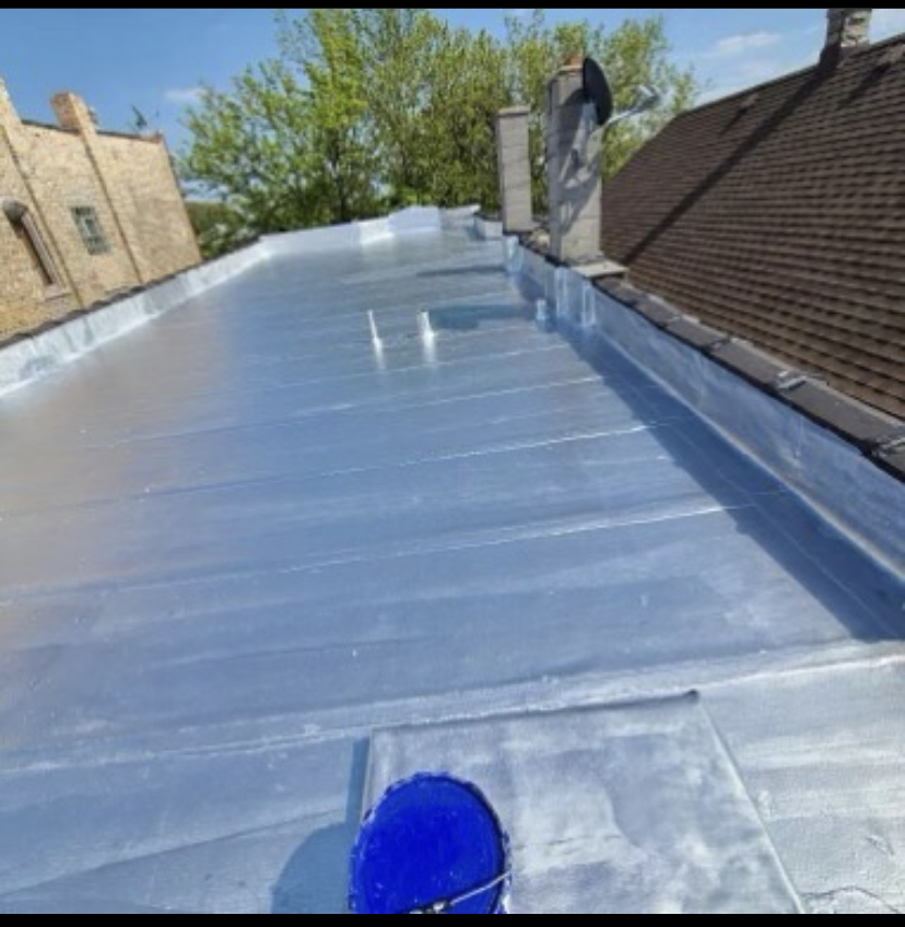 Complete, new roof installation.